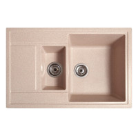 Каменная кухонная мойка Romzha Jorum 78D Bezhvy (401) Бежевый (RO43345)