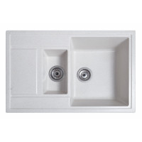 Каменная кухонная мойка Romzha Jorum 78D Biela (101) Белый (RO43344)