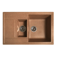 Каменная кухонная мойка Romzha Jorum 78D Teracota (701) Теракот (RO43346)