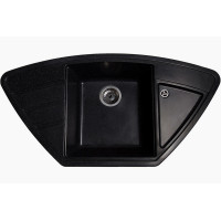 Кам'яна кухонна мийка Romzha Jorum 98B Antracit (901) Антрацит (RO43467)