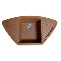 Каменная кухонная мойка Romzha Jorum 98B Teracota (701) Теракот (RO48472)