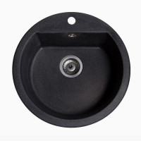 Кам'яна кухонна мийка Romzha Kolo Antracit (901) Антрацит (RO43443)