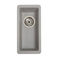 Кам'яна кухонна мийка Romzha Mira U-160 Seda (601) Сірий, під стільницю (RO43415)
