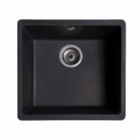 Кам'яна кухонна мийка Romzha Mira U-400 Antracit (901) Антрацит, під стільницю (RO43468)
