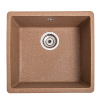 Кам'яна кухонна мийка Romzha Mira U-400 Teracota (701) Теракот, під стільницю (RO43411)