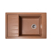 Кам'яна кухонна мийка Romzha Patrat 78 Teracota (701) Теракот (RO43483)