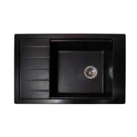 Кам'яна кухонна мийка Romzha Patrat 78 Antracit (901) Антрацит (RO43485)