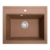 Кам'яна кухонна мийка Romzha Patrat Teracota (701) Теракот (RO410493)