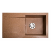 Кам'яна кухонна мийка Romzha Quadro Teracota (701) Теракот (RO48738)