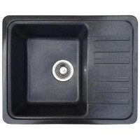 Кам'яна кухонна мийка Romzha Regula 57 Antracit (902) Антрацит (RO44612)