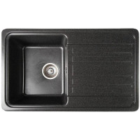 Кам'яна кухонна мийка Romzha Regula 76 Antracit (902) Антрацит (RO47955)