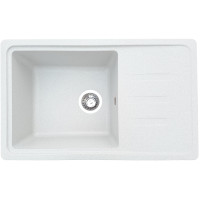 Каменная кухонная мойка Romzha Trei 71 Biela (102) Белый (RO48100)