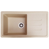 Каменная кухонная мойка Romzha Trei 78 Bezhvy (402) Бежевый (RO49459)
