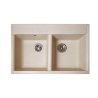 Кам'яна кухонна мийка Romzha Valuri 78-2D Avena (501) Авена (RO43543)