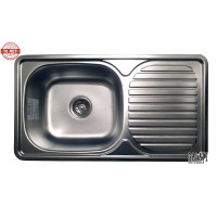 Кухонна мийка з нержавіючої сталі Romzha Anka Textura декор (RO47141)