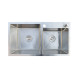 Кухонна мийка з нержавіючої сталі Romzha Arta U-730DN матова, корзина та дозатор (RO47804)