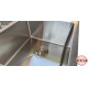 Кухонна мийка з нержавіючої сталі Romzha Arta U-700D матова (RO43423)