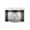 Кухонна мийка з нержавіючої сталі Romzha Arta U-550 BL корзина та дозатор (RO43519)