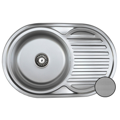 Кухонна мийка з нержавіючої сталі Romzha Dana Nova Textura декор (RO48486)