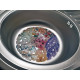 Кухонна мийка з нержавіючої сталі Romzha (Eko) Dana Nova Textura декор (RO47227)