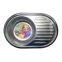 Кухонна мийка з нержавіючої сталі Romzha (Eko) Dana Satin матова (RO49684)