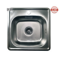 Кухонна мийка з нержавіючої сталі Romzha (Eko) Fifika Textura декор (RO47124)