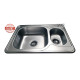 Кухонна мийка з нержавіючої сталі Romzha Fifika 1.5C Satin матова (RO44013)