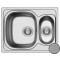 Кухонна мийка з нержавіючої сталі Romzha Fifika 1.5C Textura декор (RO44017)