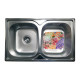 Кухонная мойка с нержавеющей стали Romzha Fifika 2C Satin матовая (RO44015)