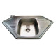 Кухонна мийка з нержавіючої сталі Romzha Meduza Textura декор (RO47137)