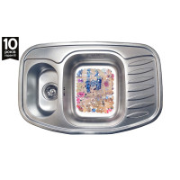 Кухонная мойка с нержавеющей стали Romzha Rampa 1.5C Satin матовая (RO49673)