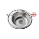 Кухонна мийка з нержавіючої сталі Romzha Sorin Mini Textura декор (RO43433)