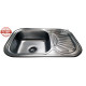Кухонна мийка з нержавіючої сталі Romzha Stela Textura декор (RO48476)