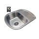 Кухонна мийка з нержавіючої сталі Romzha Vayorika 1.0C Textura декор (RO43427)