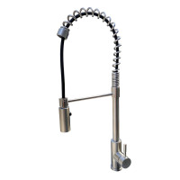 Кухонный смеситель Romzha Redu Нержавеющая сталь с выдвижным изливом (RO49643)