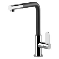 Кухонний змішувач Gessi Helium 50103#399 Матовий чорний/хром Кухонний змішувач Gessi Helium 50103#399 Матовий чорний/хром