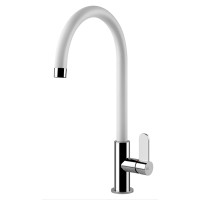 Кухонний змішувач Gessi Helium 60075#379 Матовий білий/хром Кухонний змішувач Gessi Helium 60075#379 Матовий білий/хром