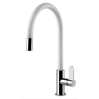 Кухонний змішувач Gessi Helium 60077#379 Матовий білий/хром Кухонний змішувач Gessi Helium 60077#379 Матовий білий/хром