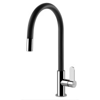 Кухонний змішувач Gessi Helium 60077#399 Матовий чорний/хром Кухонний змішувач Gessi Helium 60077#399 Матовий чорний/хром