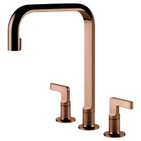 Кухонний змішувач Gessi Inciso 58701#030 Мідь, з двома важелями управління окремо