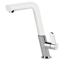 Кухонний змішувач Gessi Incline 50005#379 Матовий білий/хром Кухонний змішувач Gessi Incline 50005#379 Матовий білий/хром