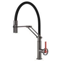 Кухонний змішувач Gessi Officine Volantino 60205#126 Чорний метал брашований Кухонний змішувач Gessi Officine Volantino 60205#126 Чорний метал брашований