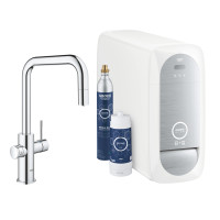 Система фильтрации воды Grohe Blue Home Стартовый комплект, U-излив, Хром (31543000)