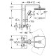 Grohe Tempesta Cosmopolitan System 250 Cube Душова система з термостатом для ванни (26691000)