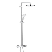Душова система Grohe Tempesta Cosmopolitan System 210 з термостатом для настінного монтажу (27922001) Душова система Grohe Tempesta Cosmopolitan System 210 з термостатом для настінного монтажу (27922001)