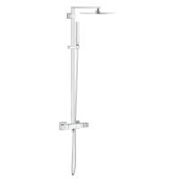 Душова система Grohe Euphoria Cube System 230 з термостатом для настінного монтажу Хром (26087000) Душова система Grohe Euphoria Cube System 230 з термостатом для настінного монтажу Хром (26087000)