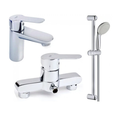 Grohe Комплект змішувачів BauEdge 3 в 1 для ванної (123208s)