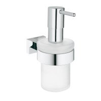 Дозатор для рідкого мила Grohe Essentials Cube з тримачем (40756001) Дозатор для рідкого мила Grohe Essentials Cube з тримачем (40756001)