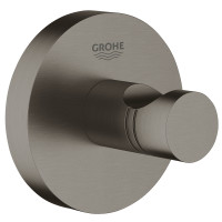 Крючок для халата Grohe Essentials Темный графит матовый (40364AL1) Крючок для халата Grohe Essentials Темный графит матовый (40364AL1)