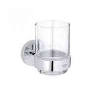 Стакан Grohe Essentials стеклянный с держателем (40447001)